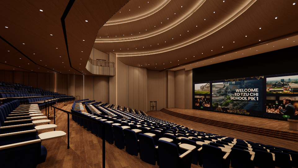 Tzu Chi School PIK2 Auditorium Designed by ALTA Integra