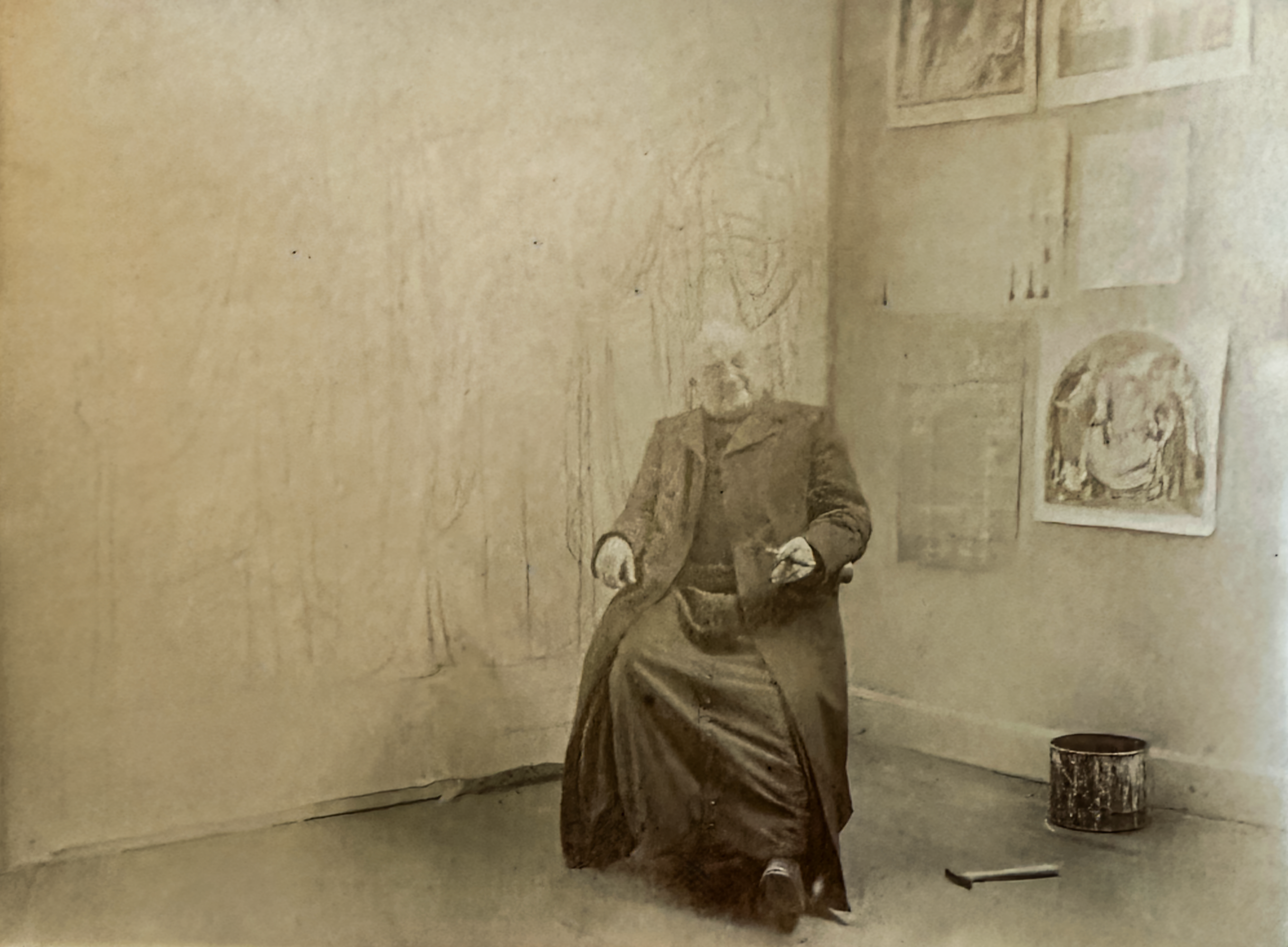 Foto Pater Dijksman Sketsa Jalan Salib Theo Molkenboer