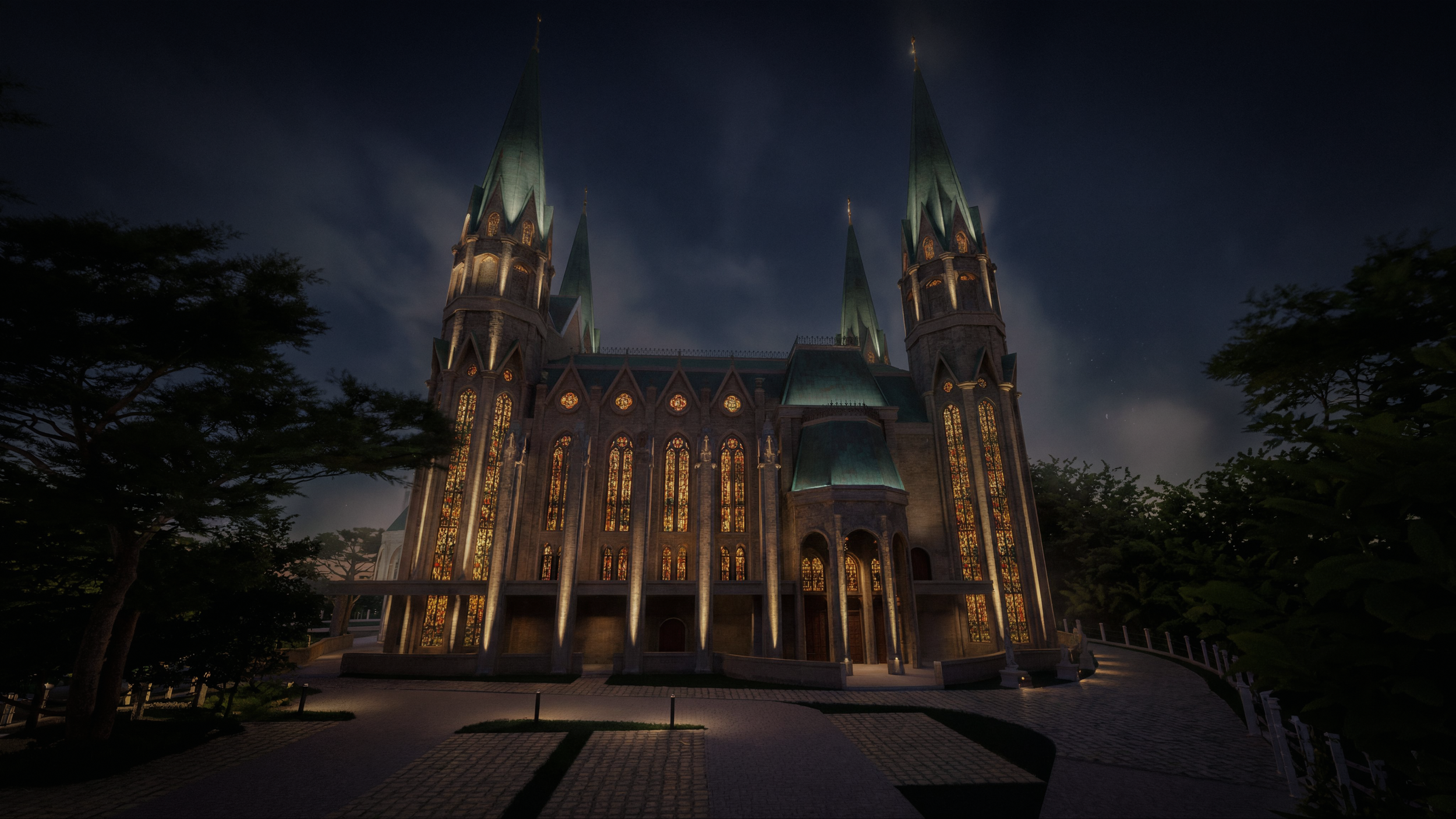 ALTA Integra Facade Lighting Gereja Maria Bunda Kita PIK2