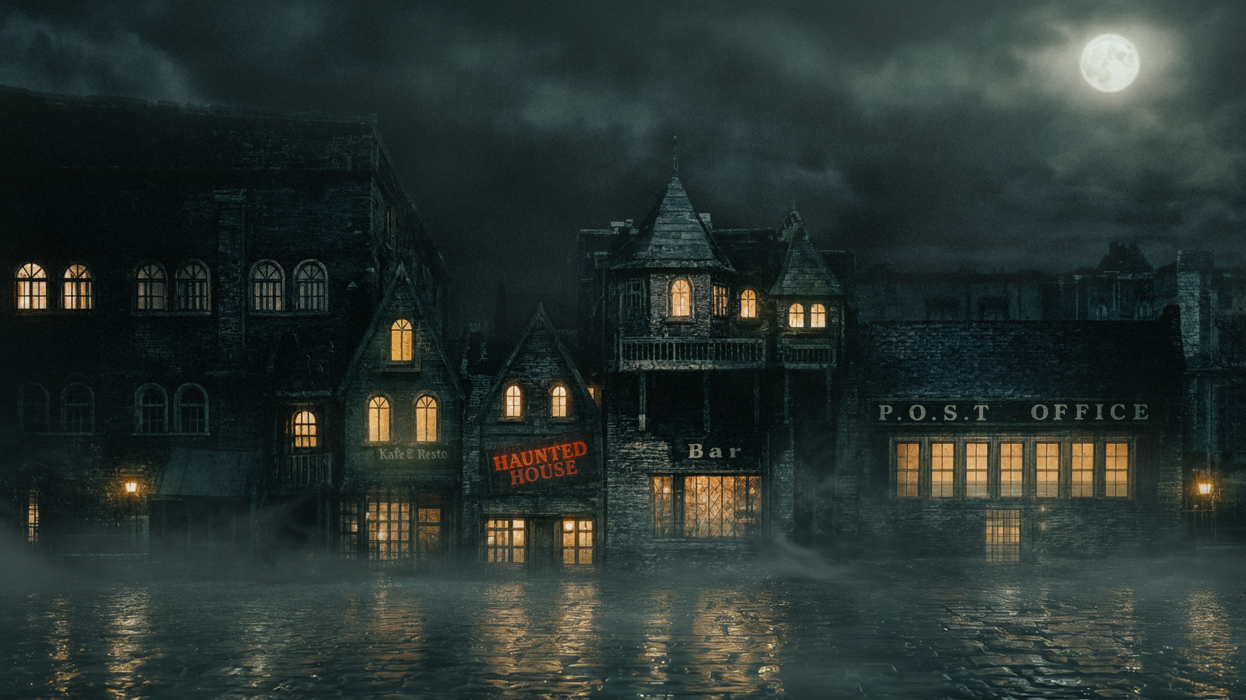 Facade Lighting Concept Kereta Misteri Dufan