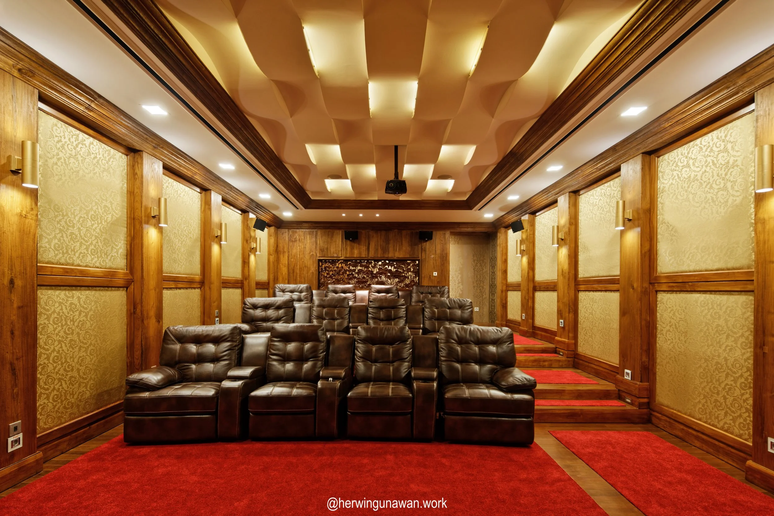 Diamond Golf Home Theater Interior Acoustic Lighting Design
