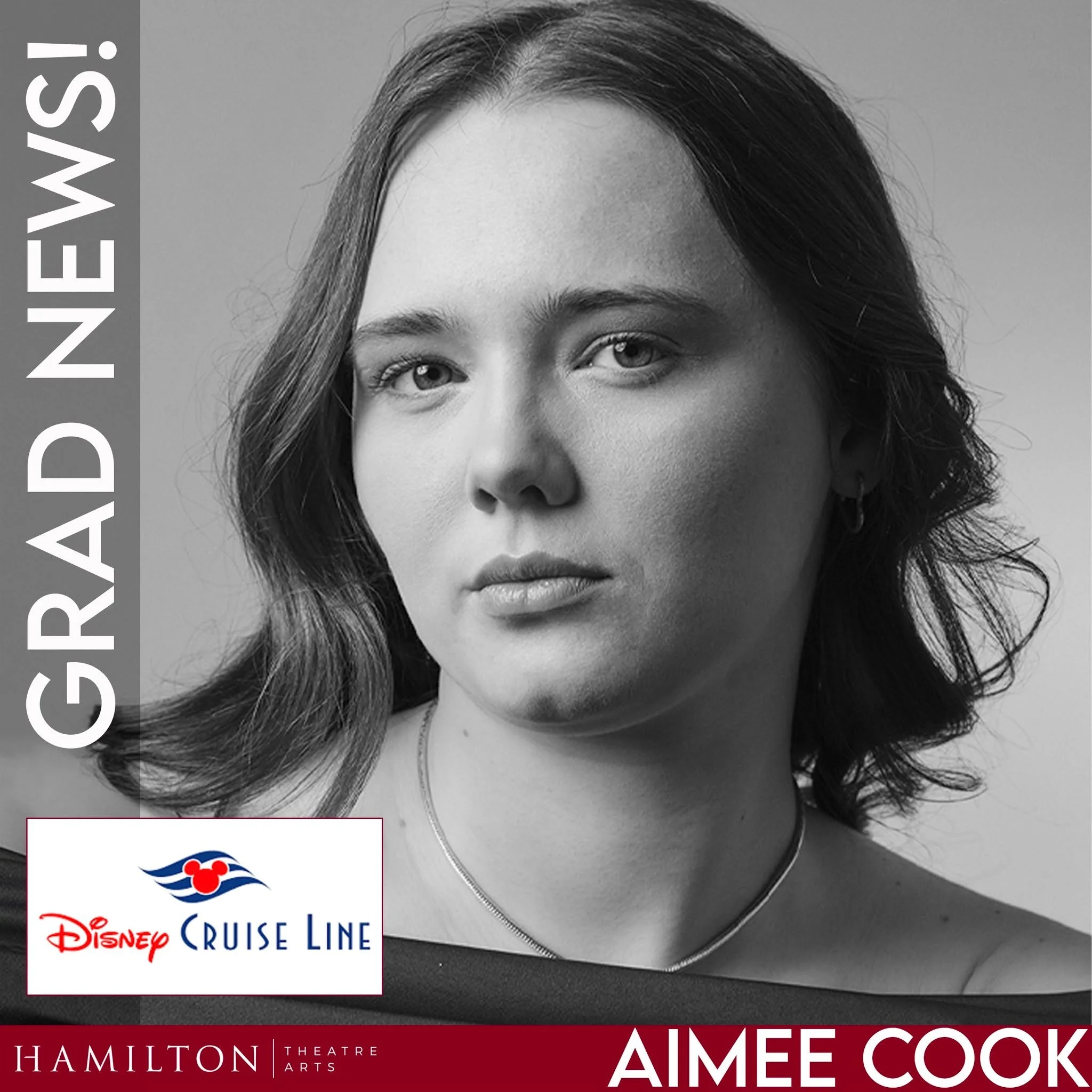 GRAD NEWS | Aimee Cook

We love to keep in touch with our recent Graduates and watch their careers taking flight&hellip; or sail!

Aimee graduated in 2025 with Diploma in Musical Theatre and immediately secured her first professional contract with Di