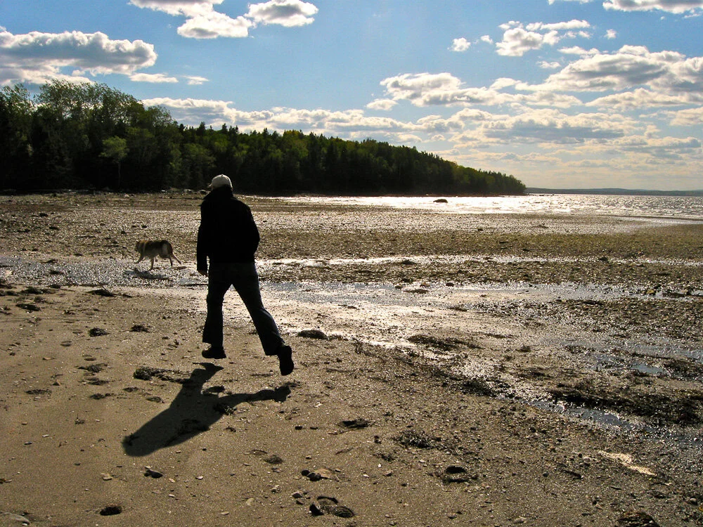 Roger King Running on Maine Beach-Michelle Aldredge.jpg