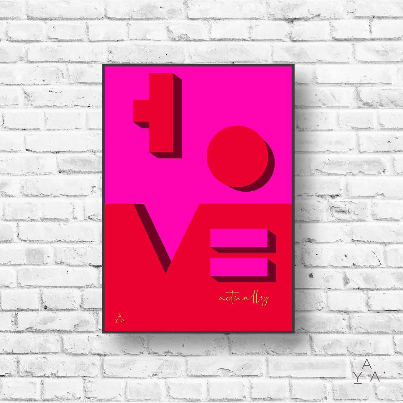 Hove Actually!! 
Happy Friday!! Playing with shapes and colour 💖❤️

Bright bold pops of colours &amp; graphic shapes...celebrating everything HOVE! 

#boldgraphic #boldcolours #posterdesign #red&amp;pink #hove #hoveactually #sussex #eastsussex #grap