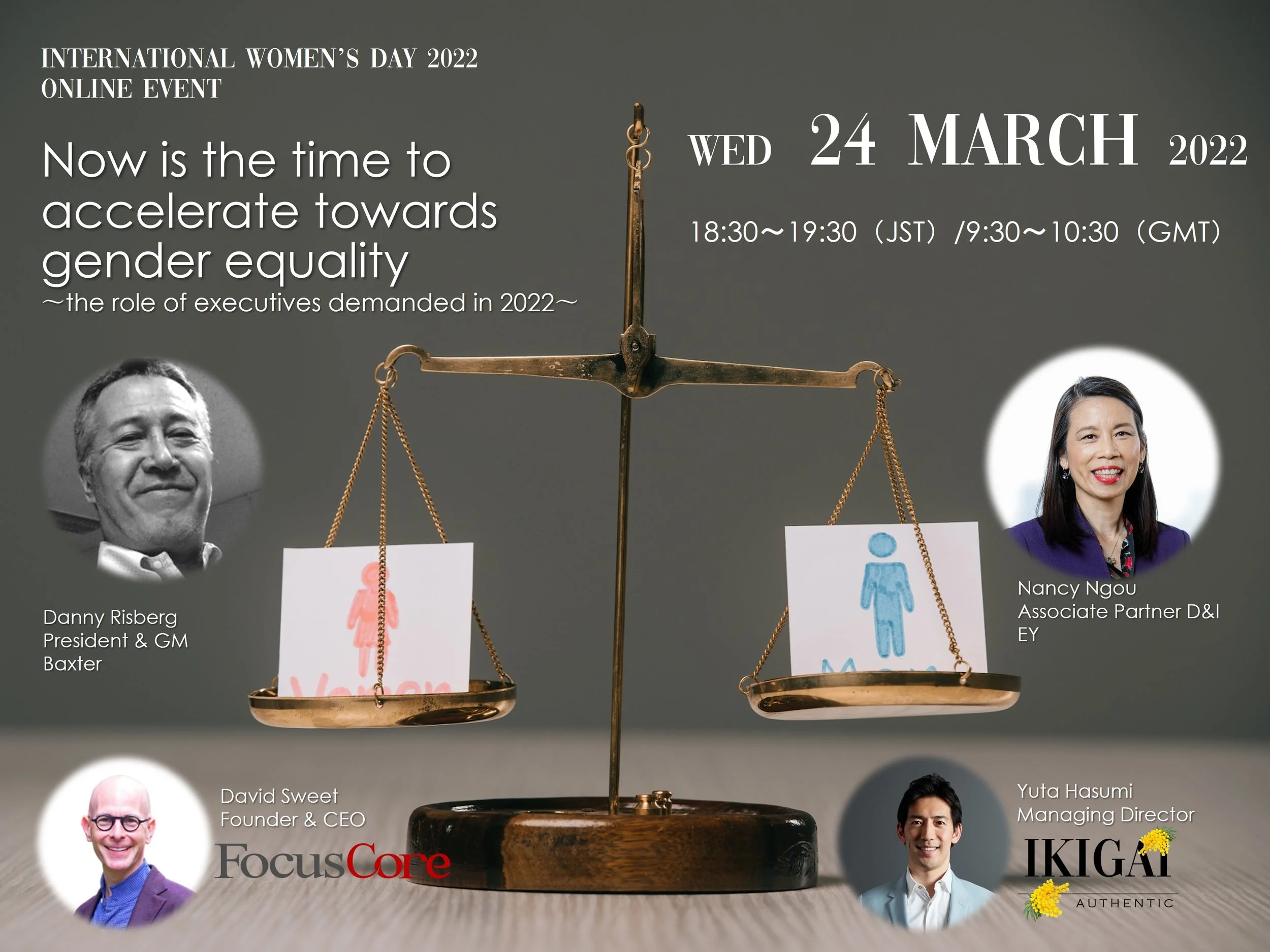 International Women’s Month 2022Online EventNow is the time to accelerate towards gender equality 〜the role of executives demanded in 2022〜