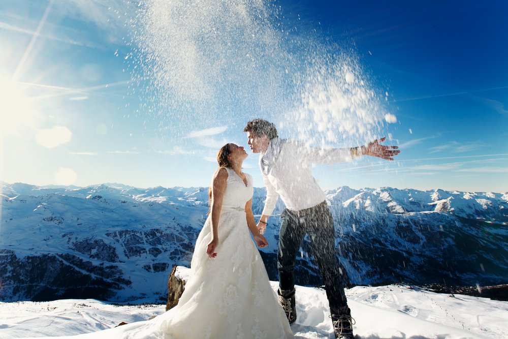 Bride & Groom in Snow on Mountain.jpg