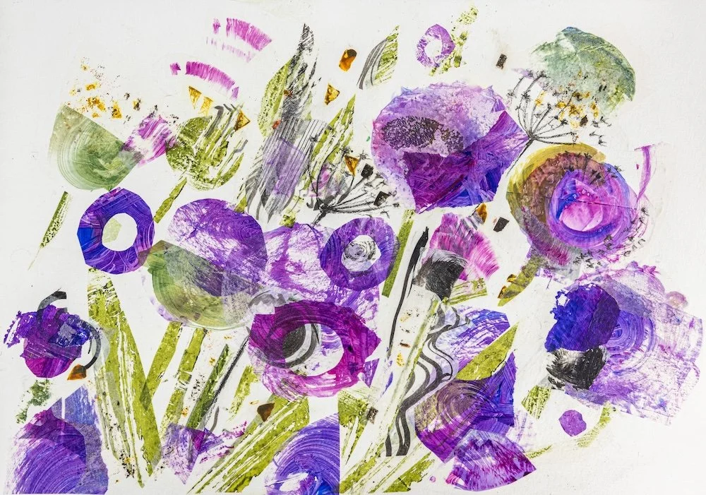 Garteninterpretation in Collagetechnik