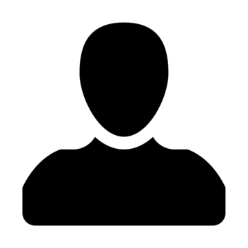 Outline of a person's head and shoulders