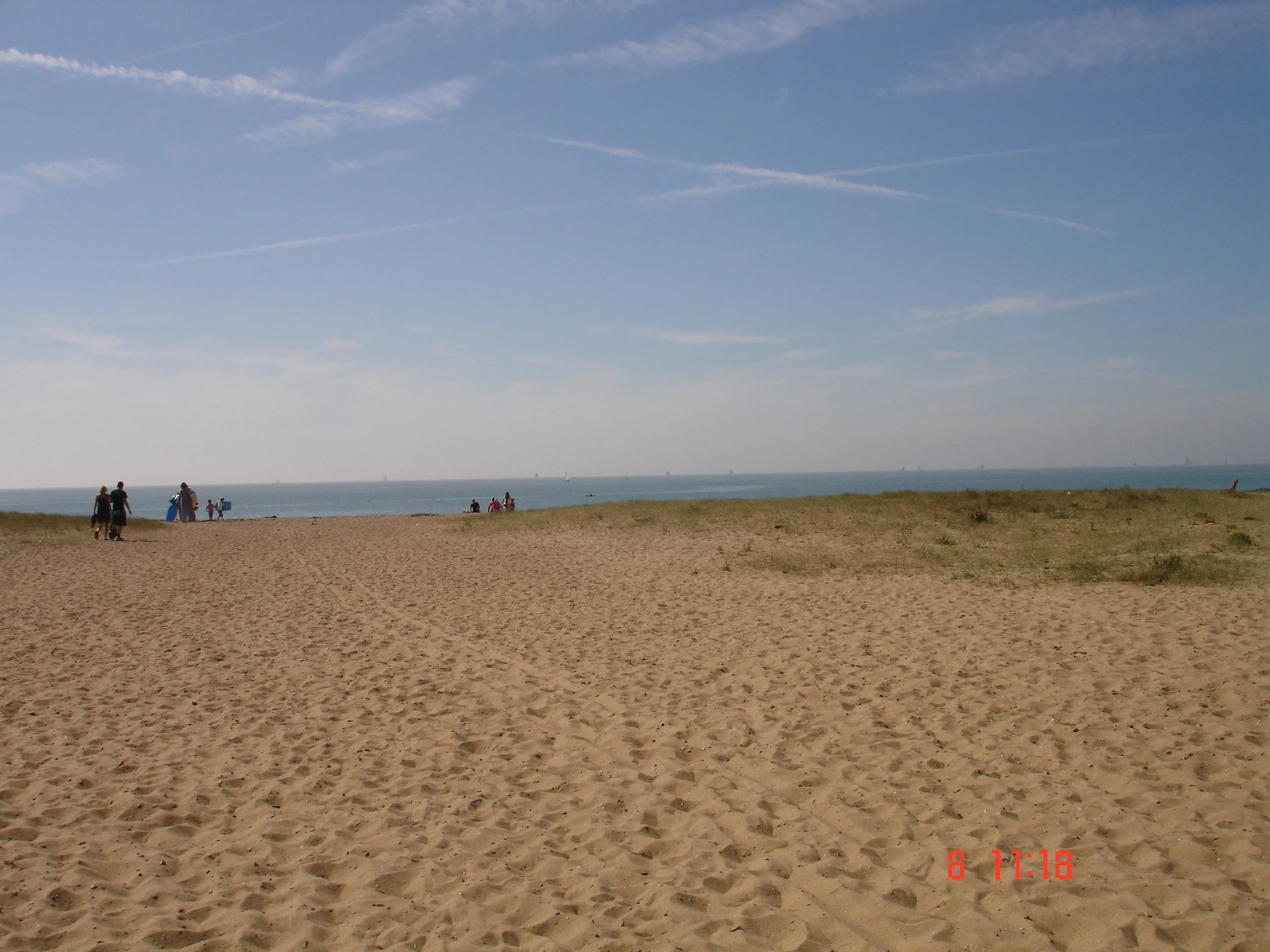 Jaywick Sands Beach.  Golden sands, just a 5 minute stroll from Sandy Cottage.  Dog friendly all year. 