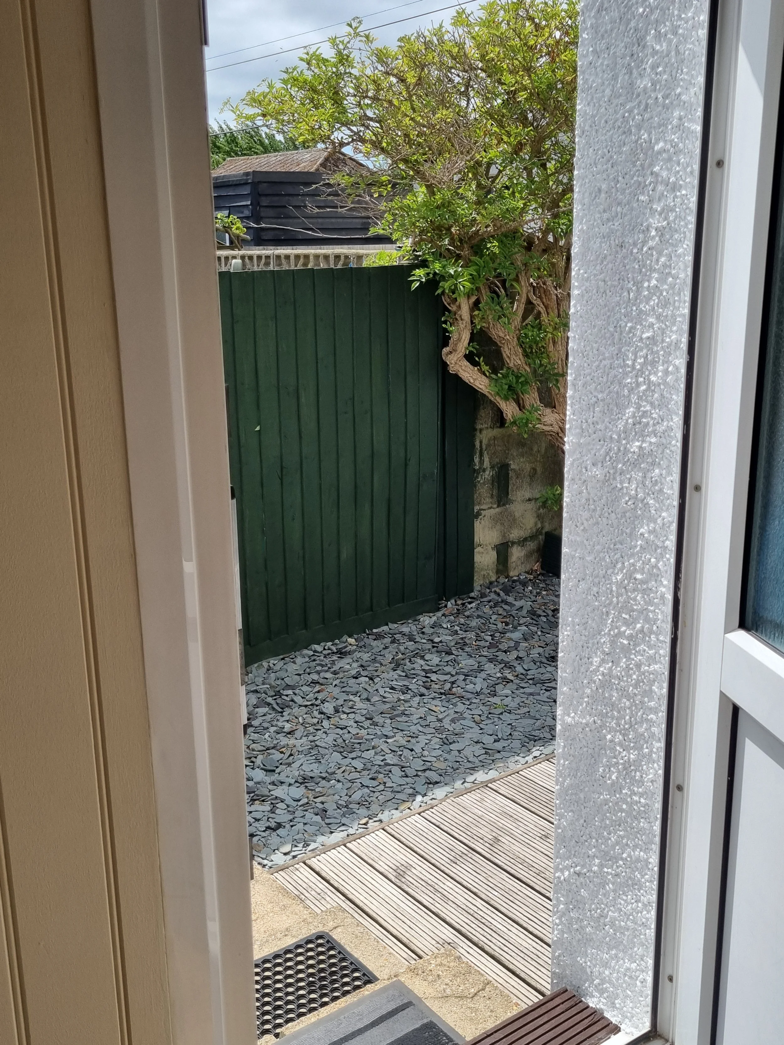 Back door leading from the lounge