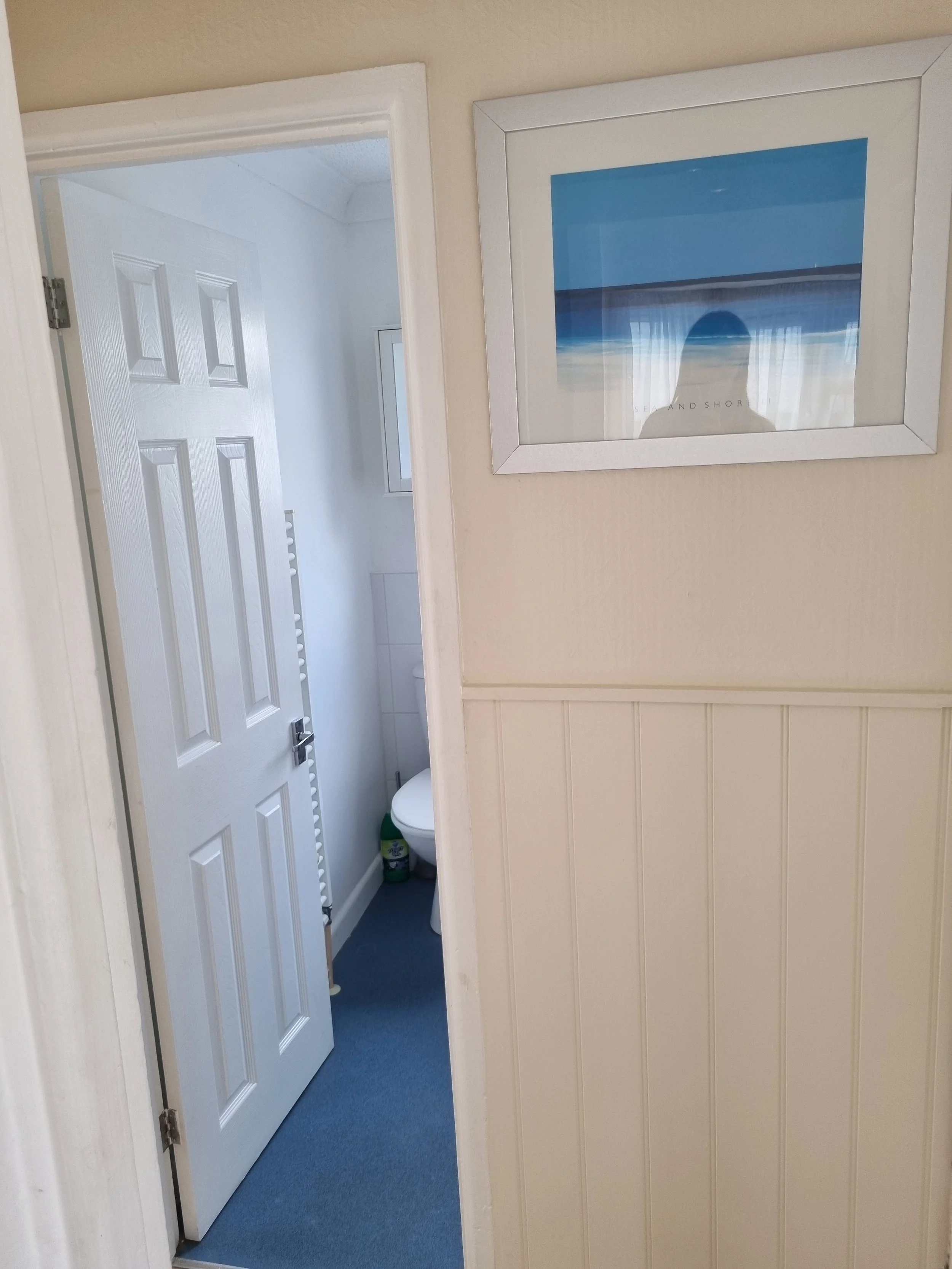 Small hallway leading to the lounge and the bathroom