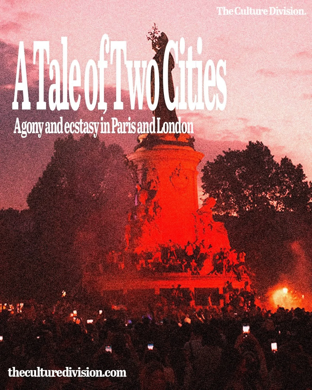 It was the best of times, it was the worst of times. 

Paris and London. Two capital cities that industrialised at different paces but nevertheless grew to become twinned epicentres of fashion, art and culture. Dickens and Orwell marvelled at the sta