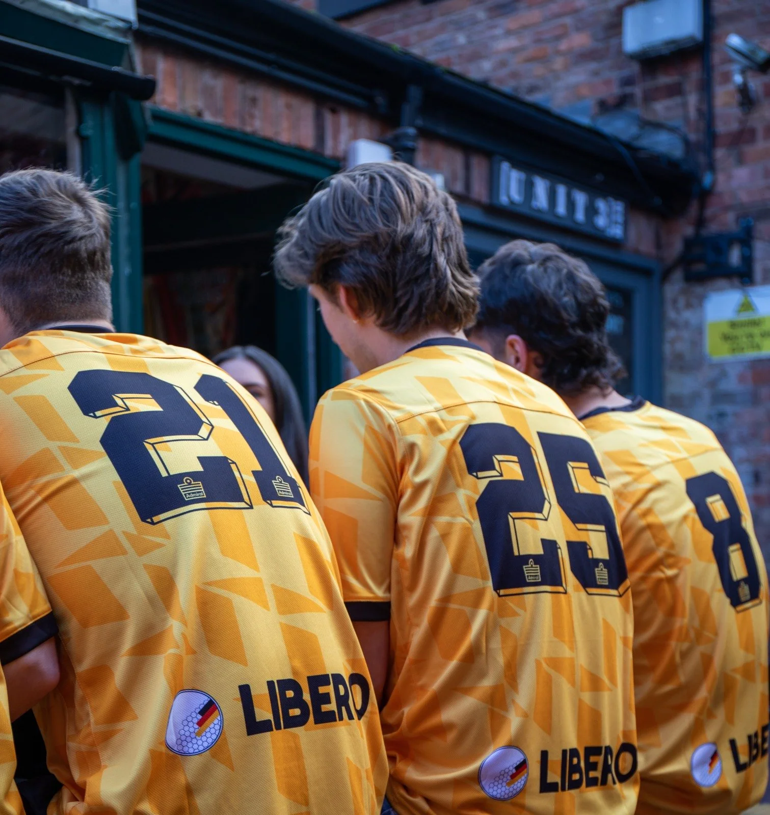 Orange football shirt