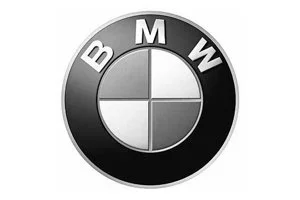 BMW Logo in Schwarz-Weiß
