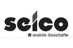 Logo der Firma Selico mit dem Schriftzug 'Selico' und dem Slogan 'mobile Geschäfte' darunter