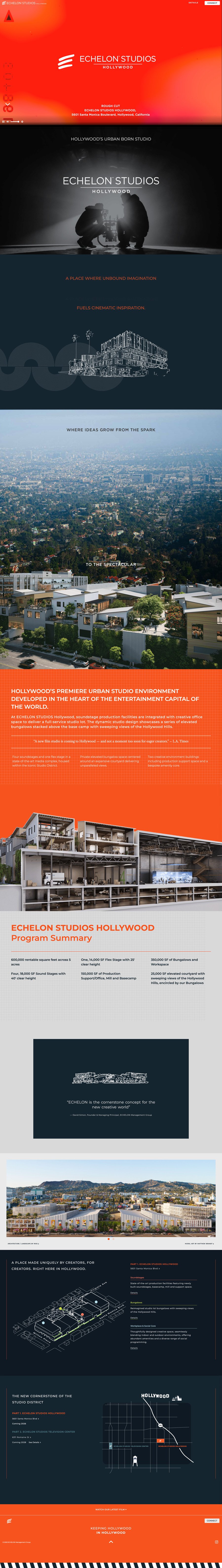 ECHELON STUDIOS HOLLYWOOD MINI SITE