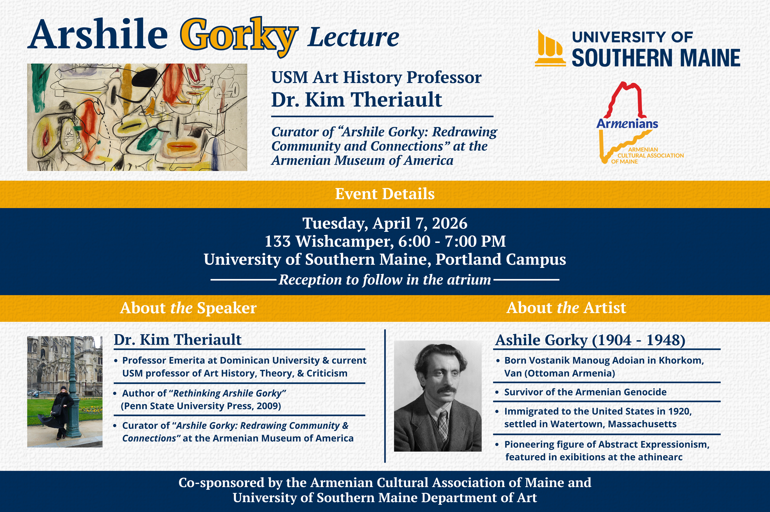 An Evening with Dr. Kim Theriault: Arshile Gorky: Art, Identity, and Community