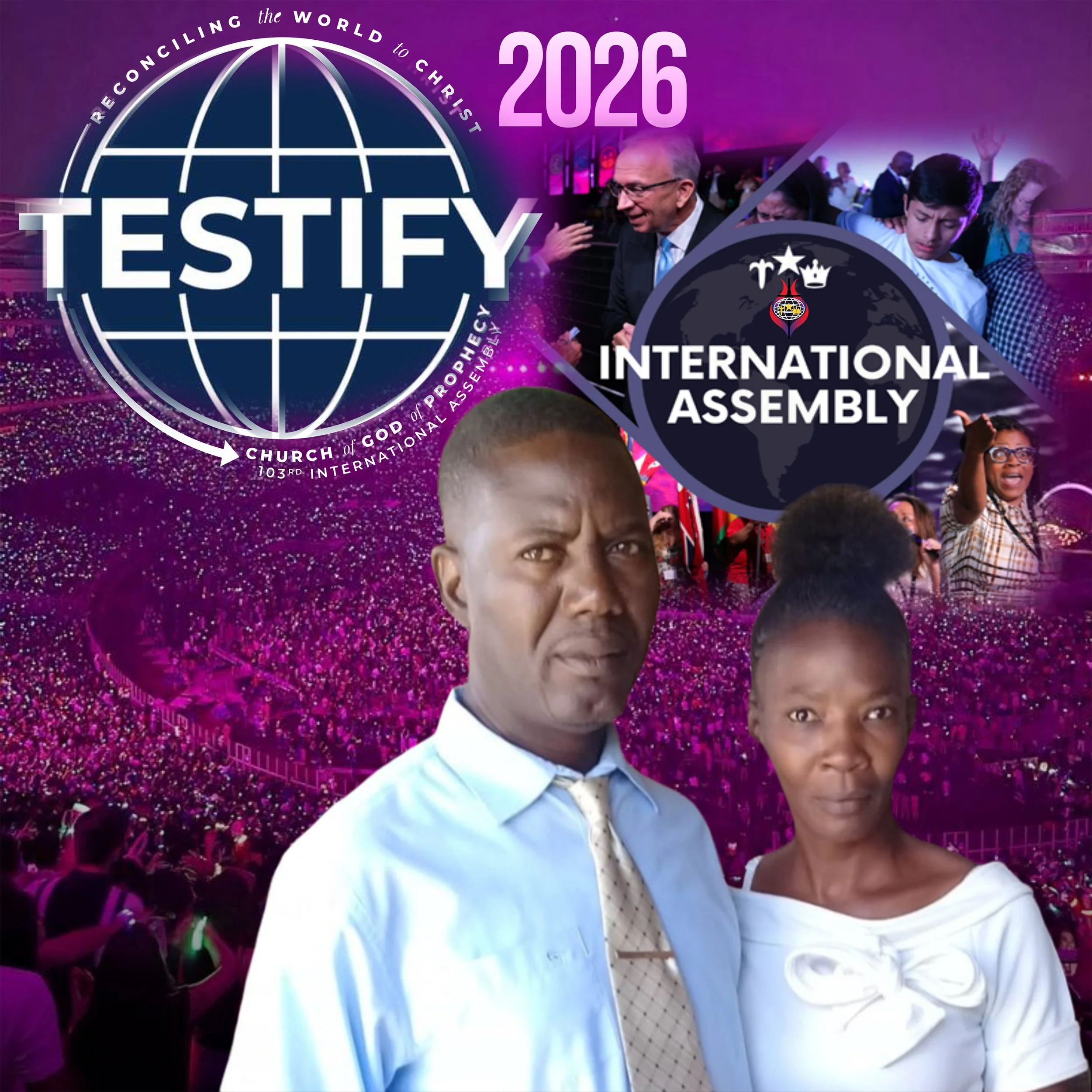 Pastor Elange and Lady Jacqueline Sergile  of House of Restoration COGOP, Curaçao {Buena Vista}