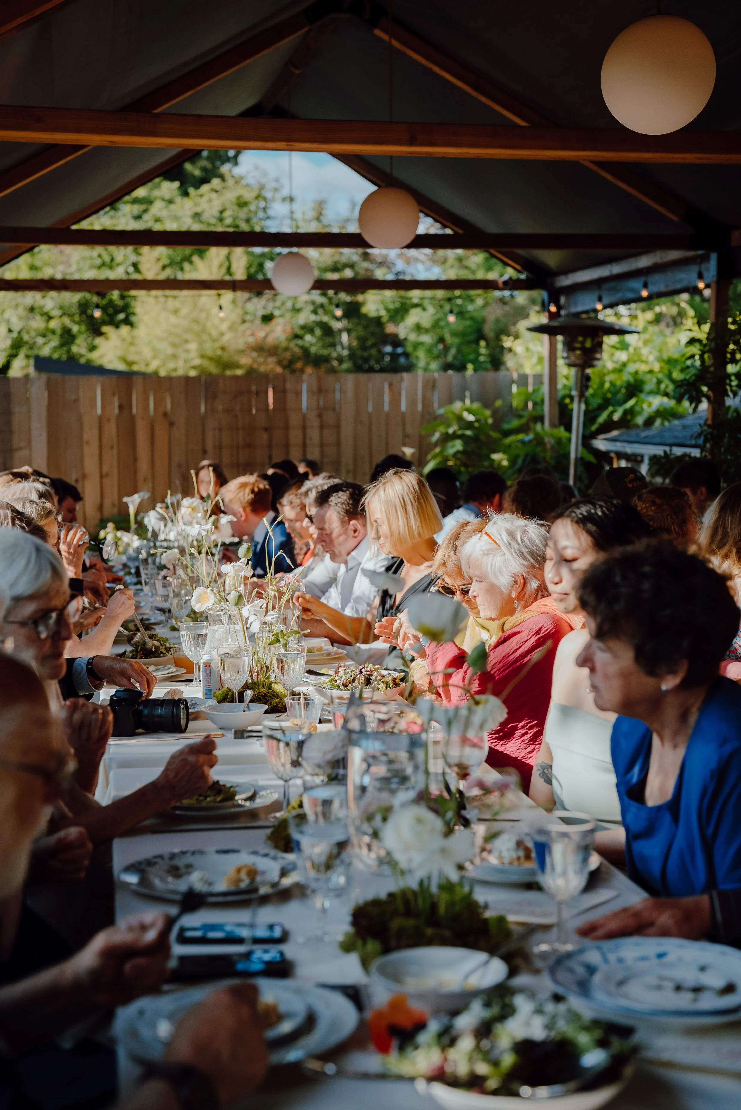 wedding ceremony, intimate venue, flowers, elopement ceremony, gathering, reception, portland, PDX, bride, groom