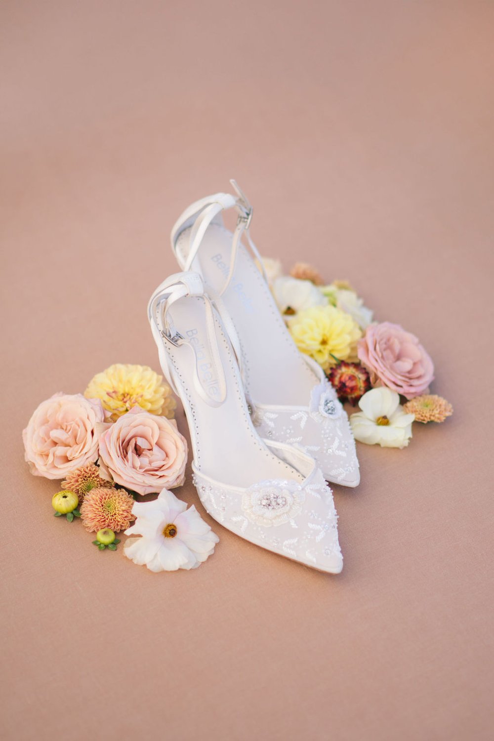 Bella Belle Wedding shoes captured by Ugo Photography.