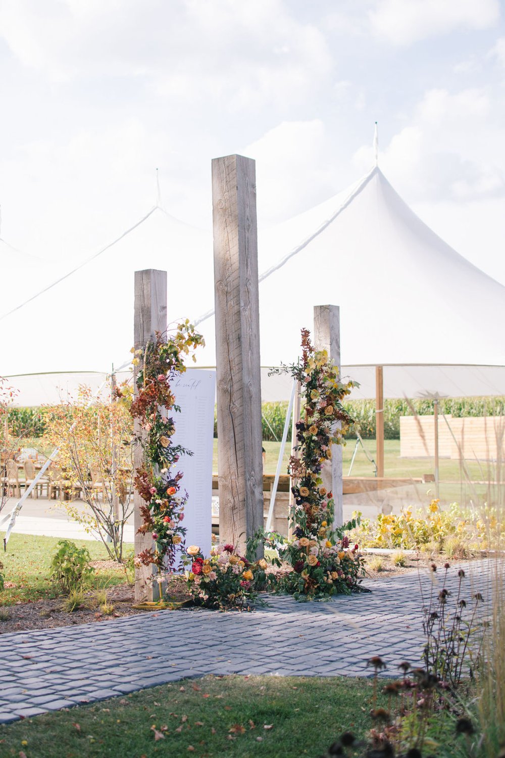 Wakefield Estate in Bright, Ontario with sailcloth tent with up to 200 guests.