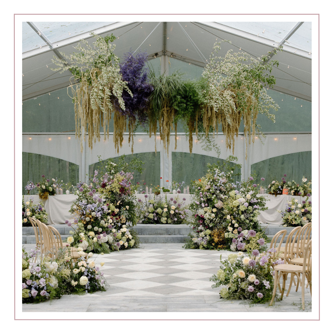 TENTED WEDDING AT THE CLEARING, LONDON WEDDING