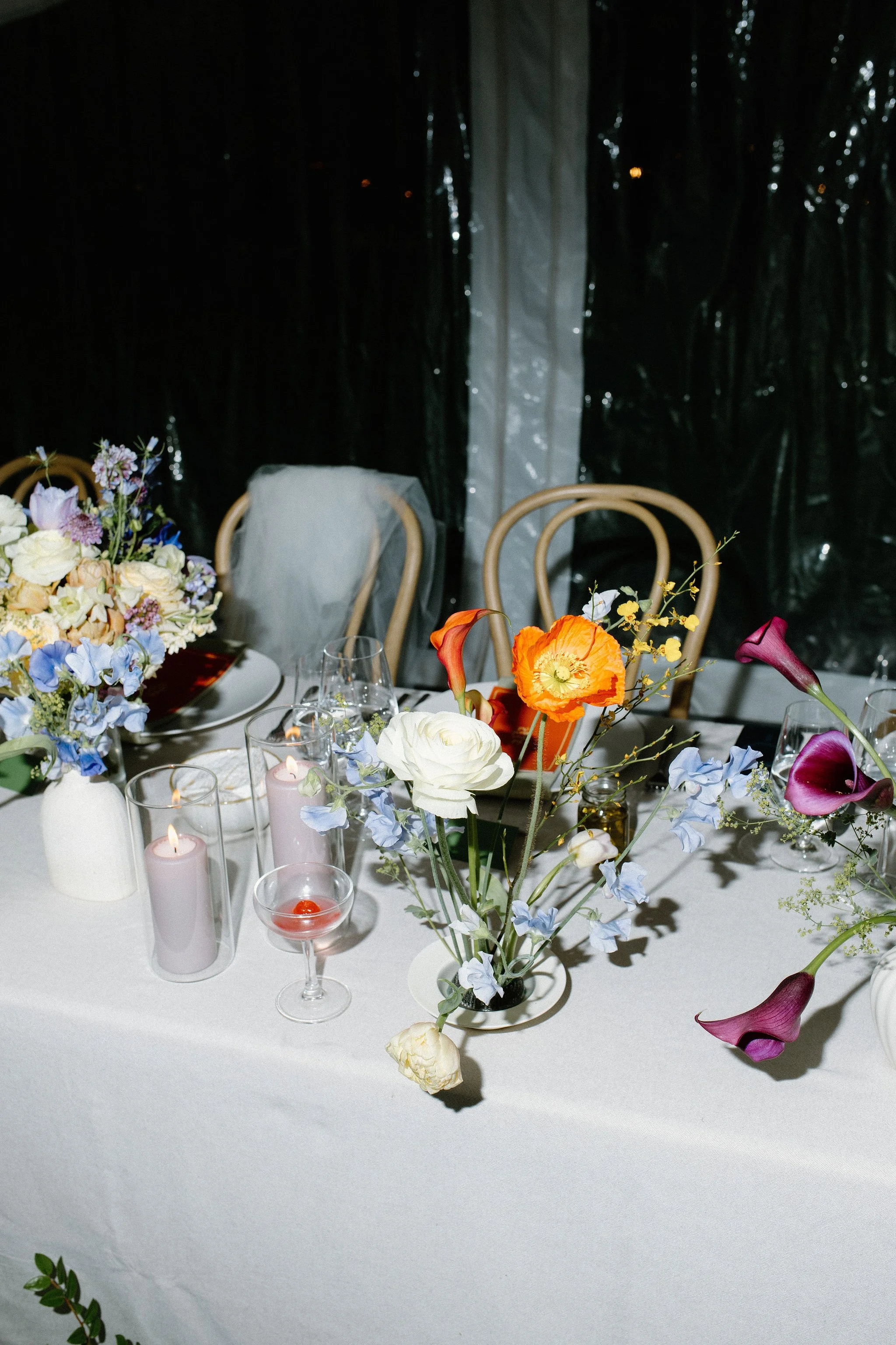 Whimsical Clear-Top Tent Reception with Forever Wildfield