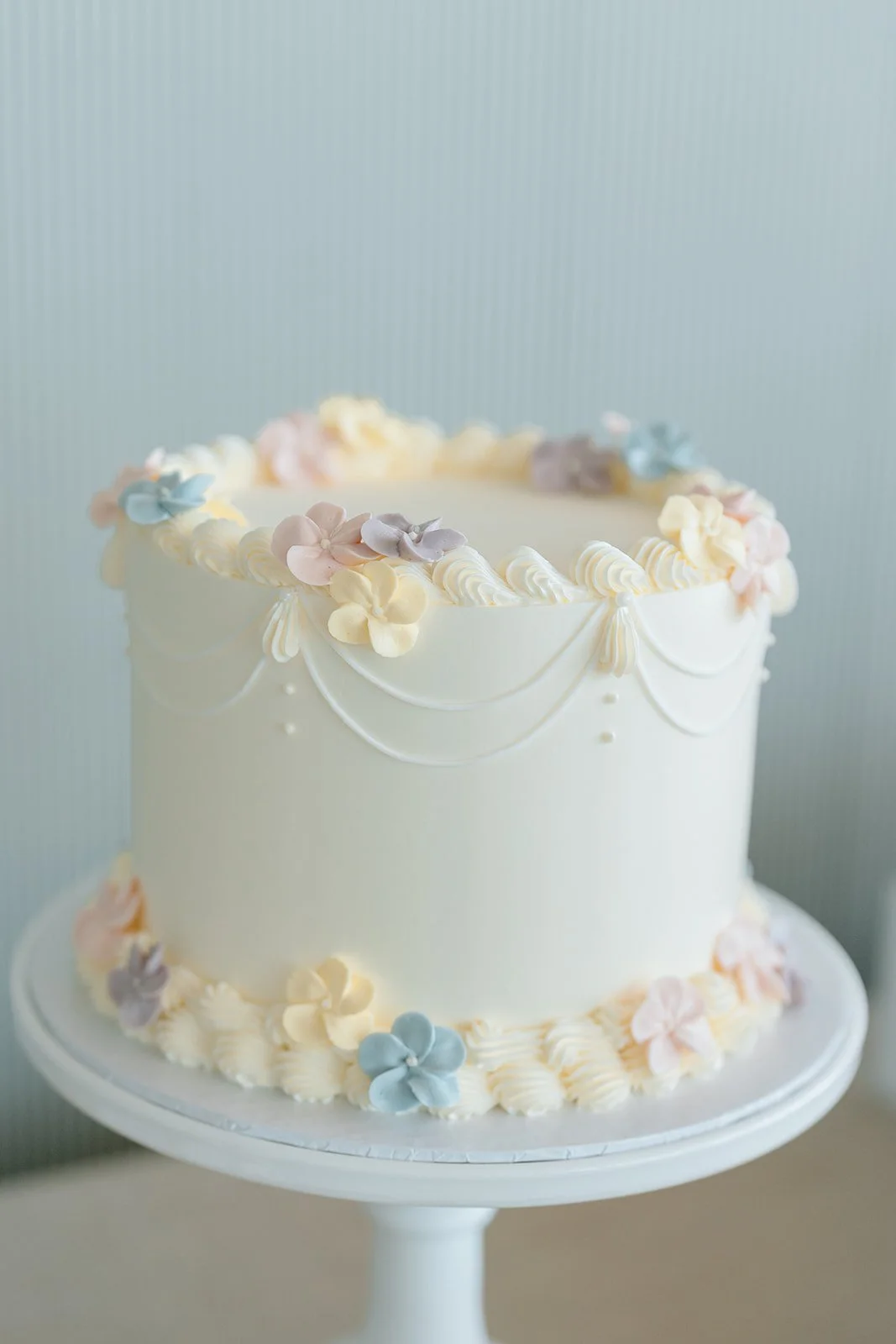  Custom wedding cake by The Dessert Room. 