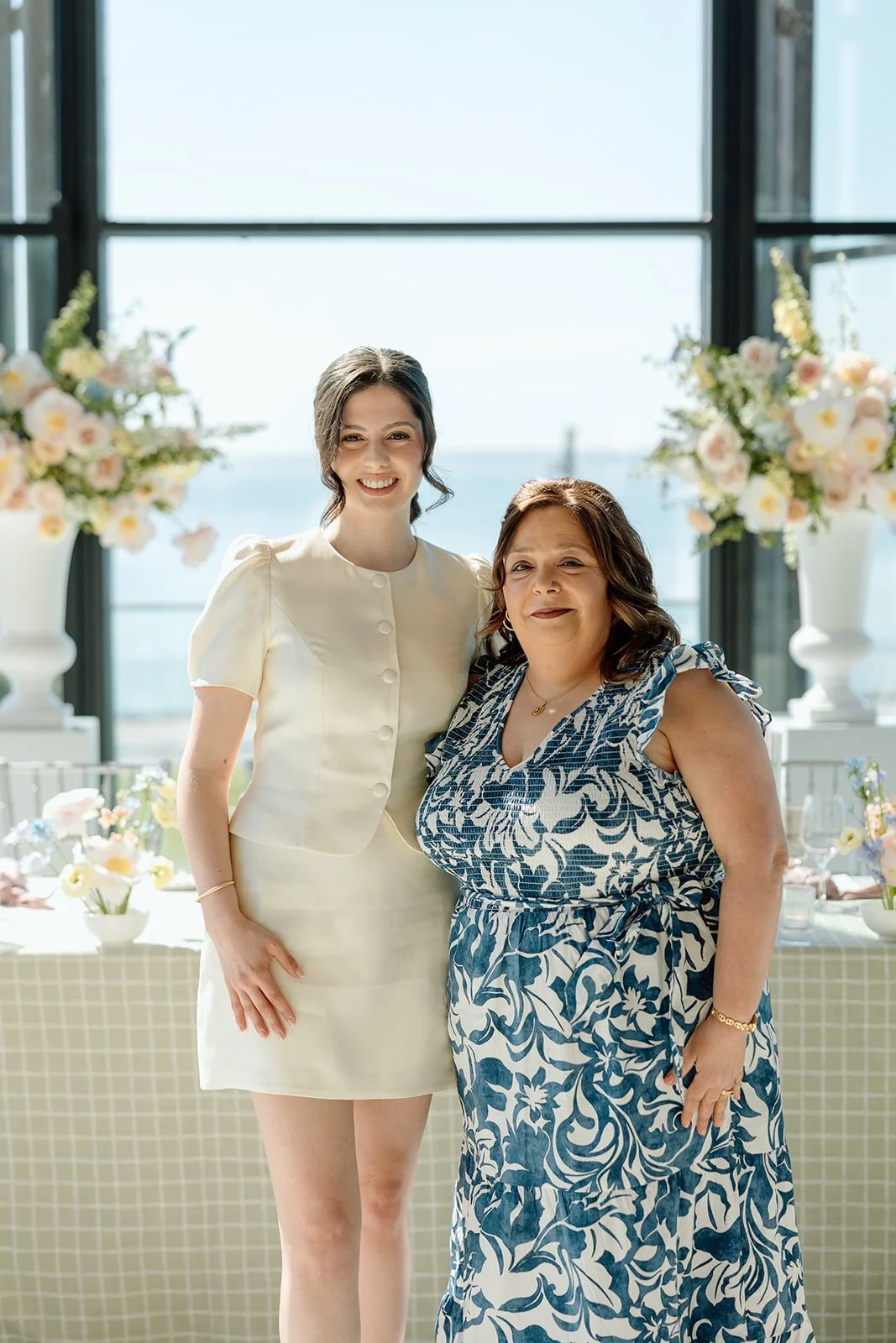  Bride and mother of the groom at the bridal shower. 