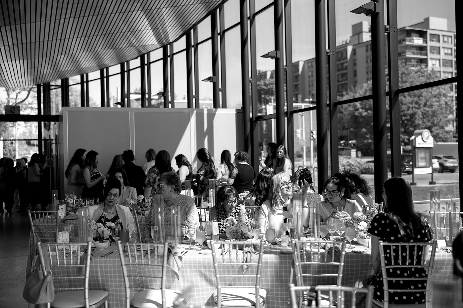  Guest mix and mingle as the shower the bride to be at her shower. Hosted by Spencer’s on the Waterfront. 