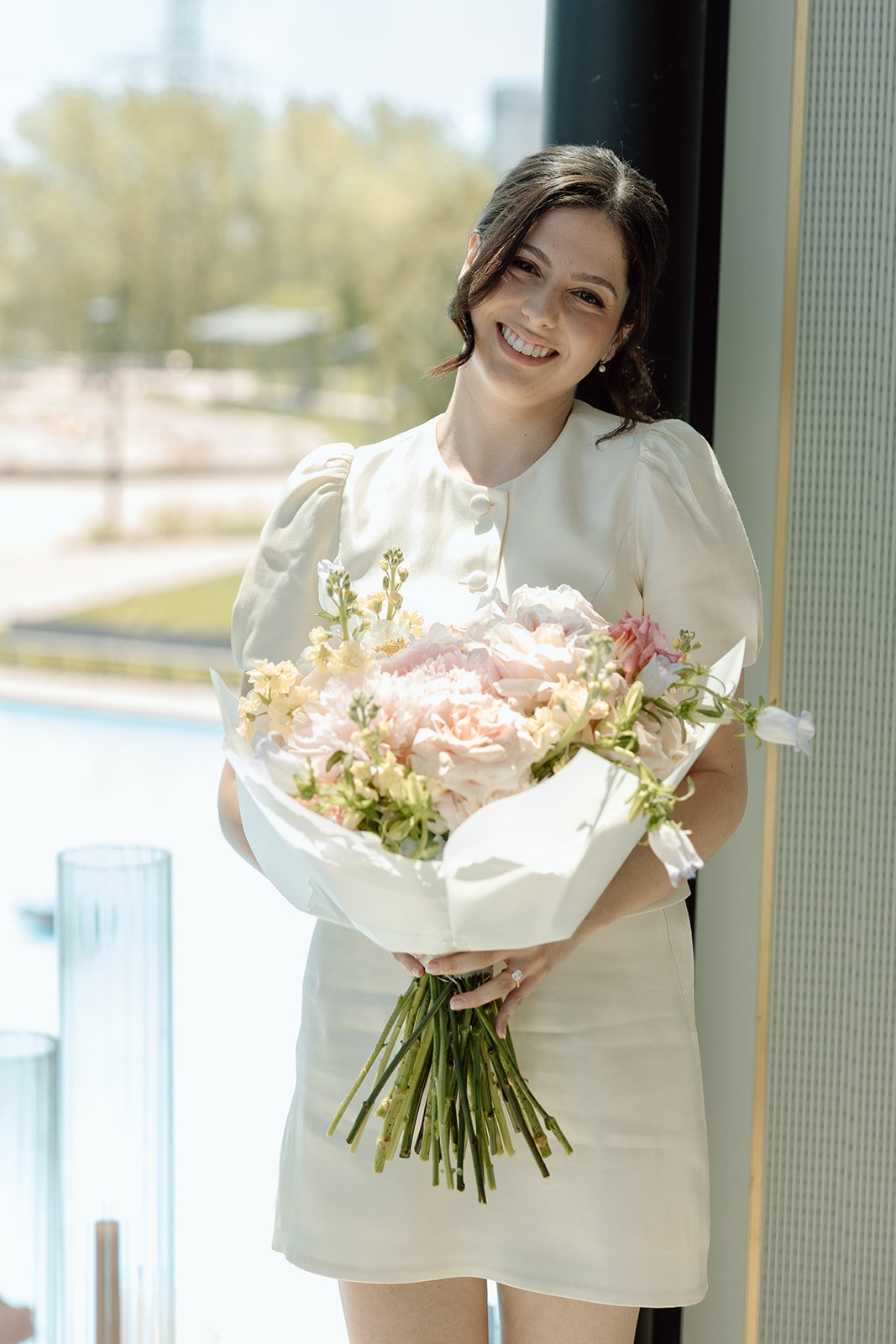  Custom bridal take-away bouquet by Simply Elegant by Emma. 