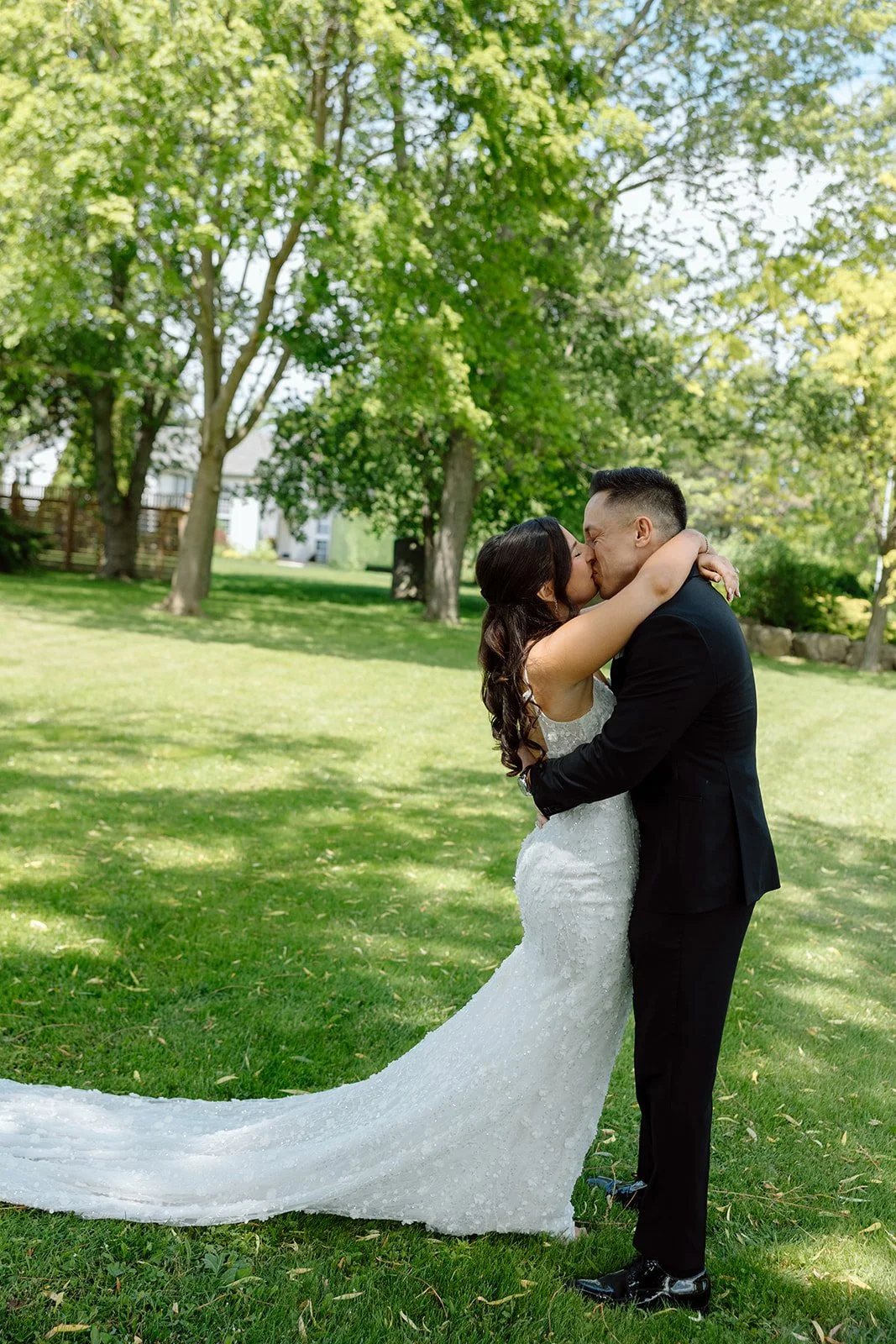 Wedding portraits of the bride and groom before their ceremony held at The Hare Wine Co. 