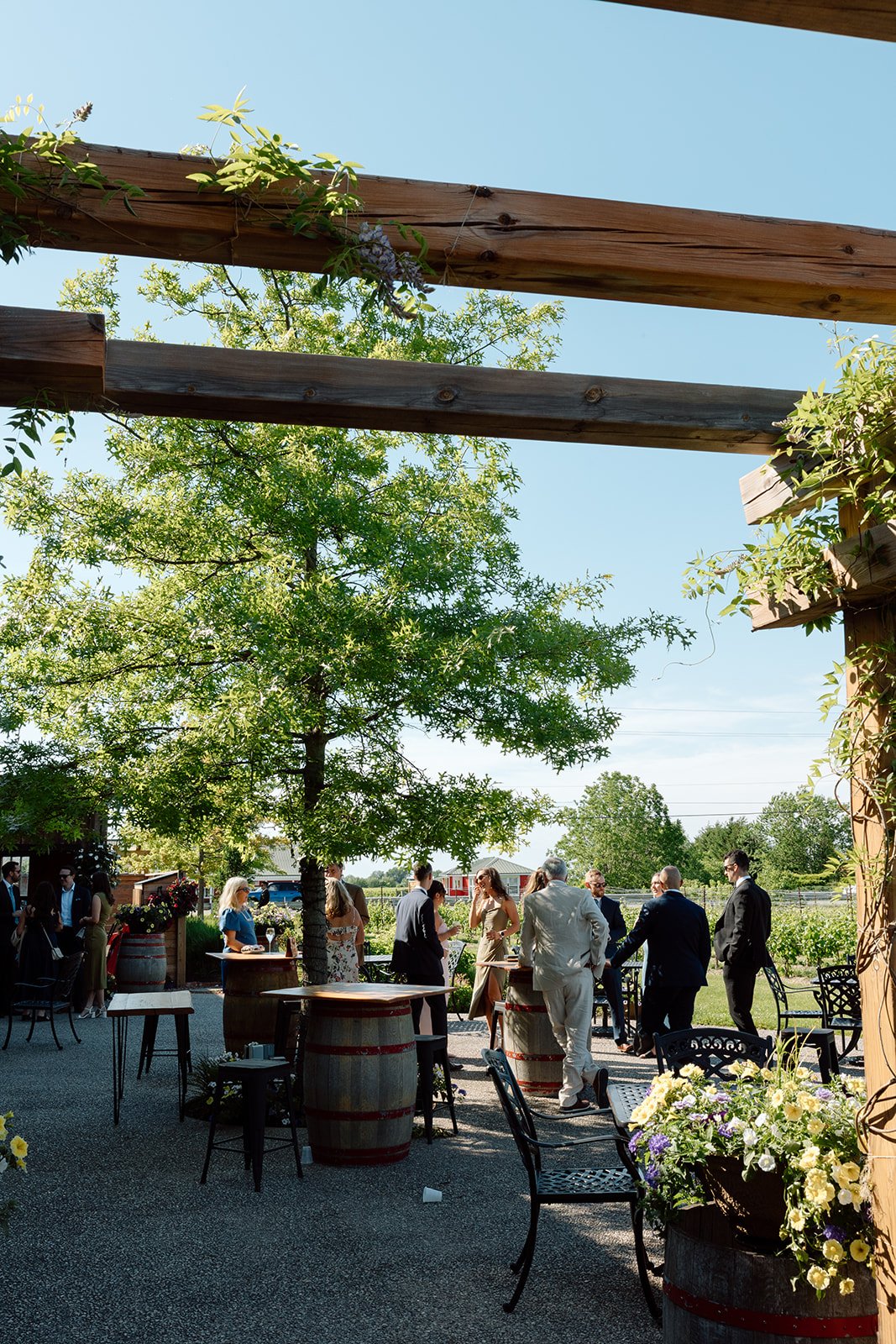  Outdoor cocktail hour at The Hare Wine Co. 