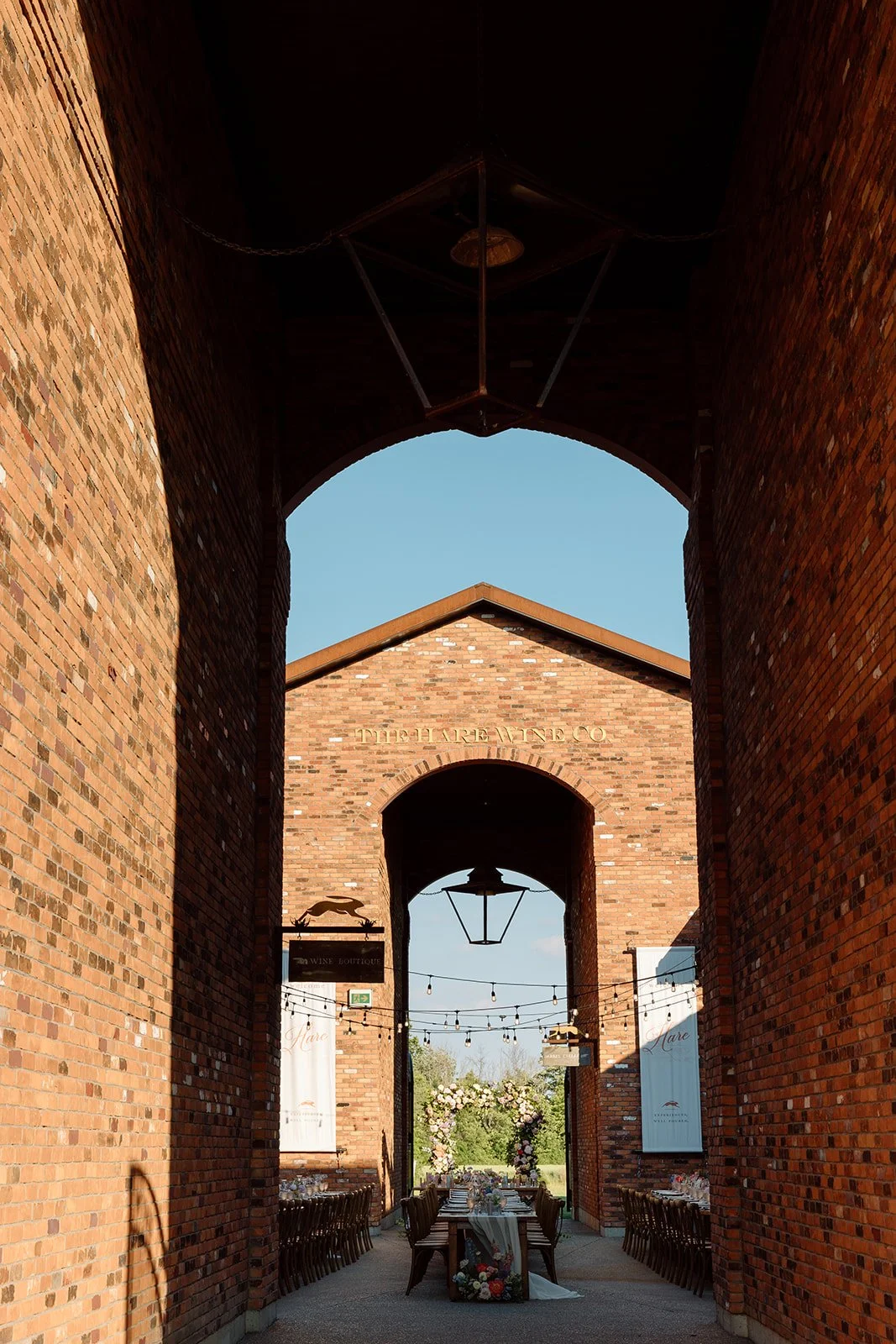 Courtyard wedding at The Hare wine Co. in Niagara on the Lake. Planned &amp; designed by Lindsay Plank Events.   Jewish wedding Niagara, chuppah floral design, vineyard chuppah, Paula Visco Photography, threads &amp; blooms florals, Lindsay Plank Ev