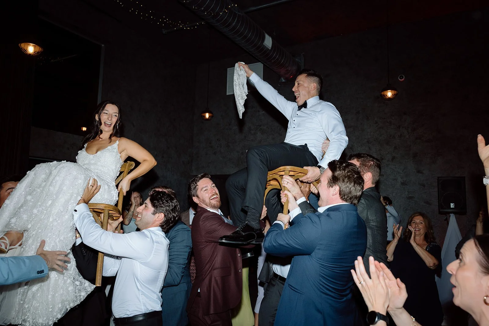  Hora dance to welcome guests to the dance floor, and begin the party at The Hare Wine Co. 