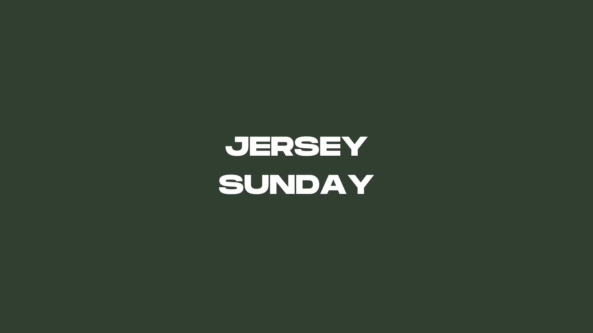 JERSEY SUNDAY