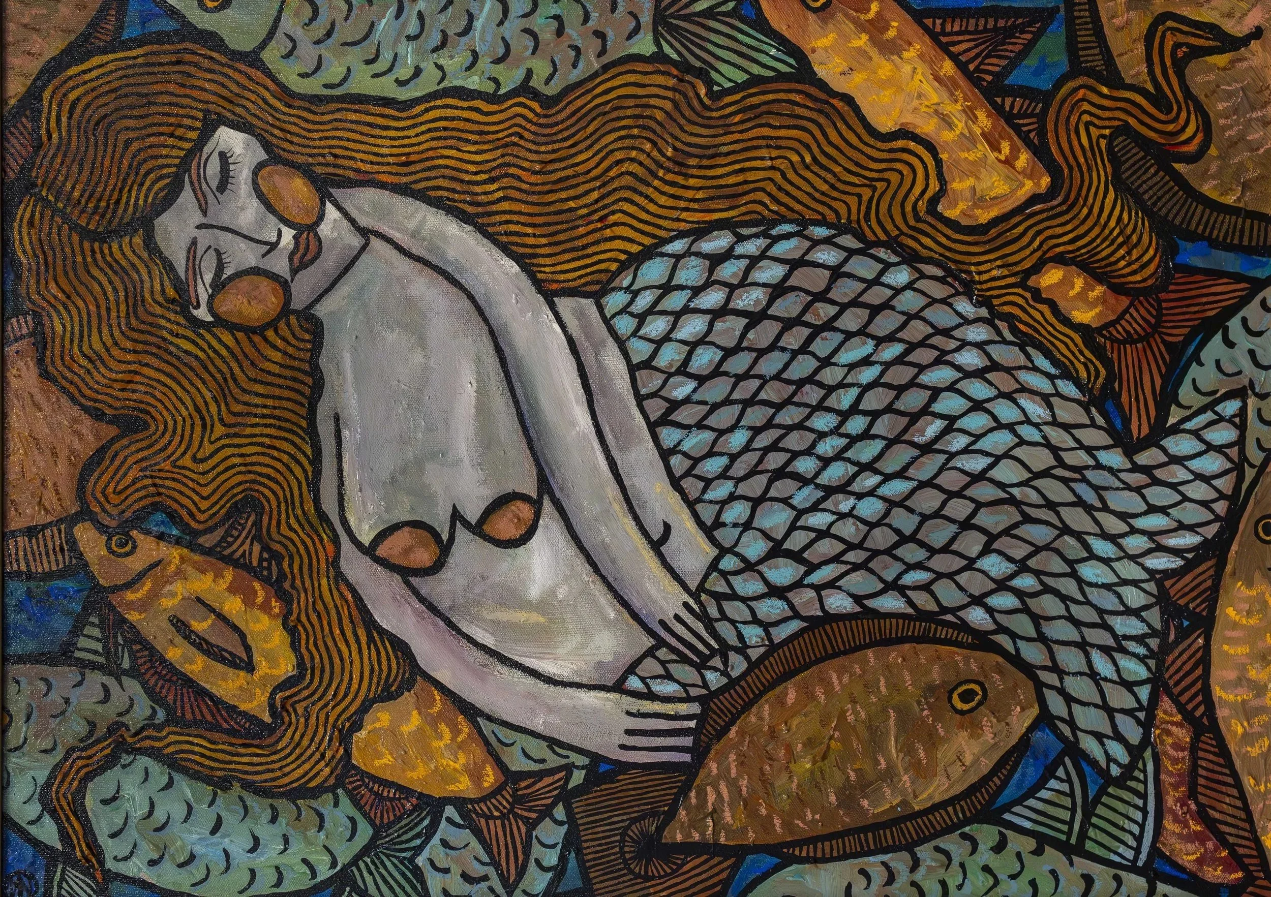 "Swimming With the Fishes" Print