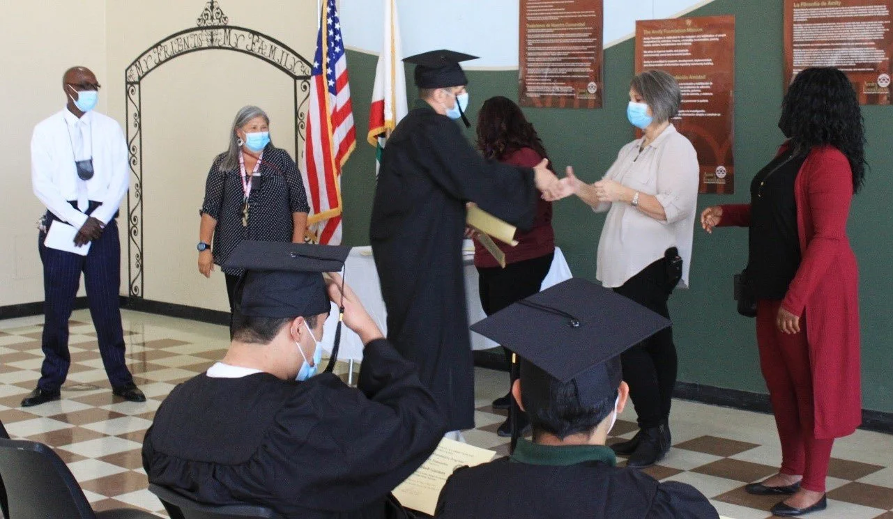  OH Close youth receive certificates of completion of the Seeking Safety life coping skills course taught by the Amity Foundation. 