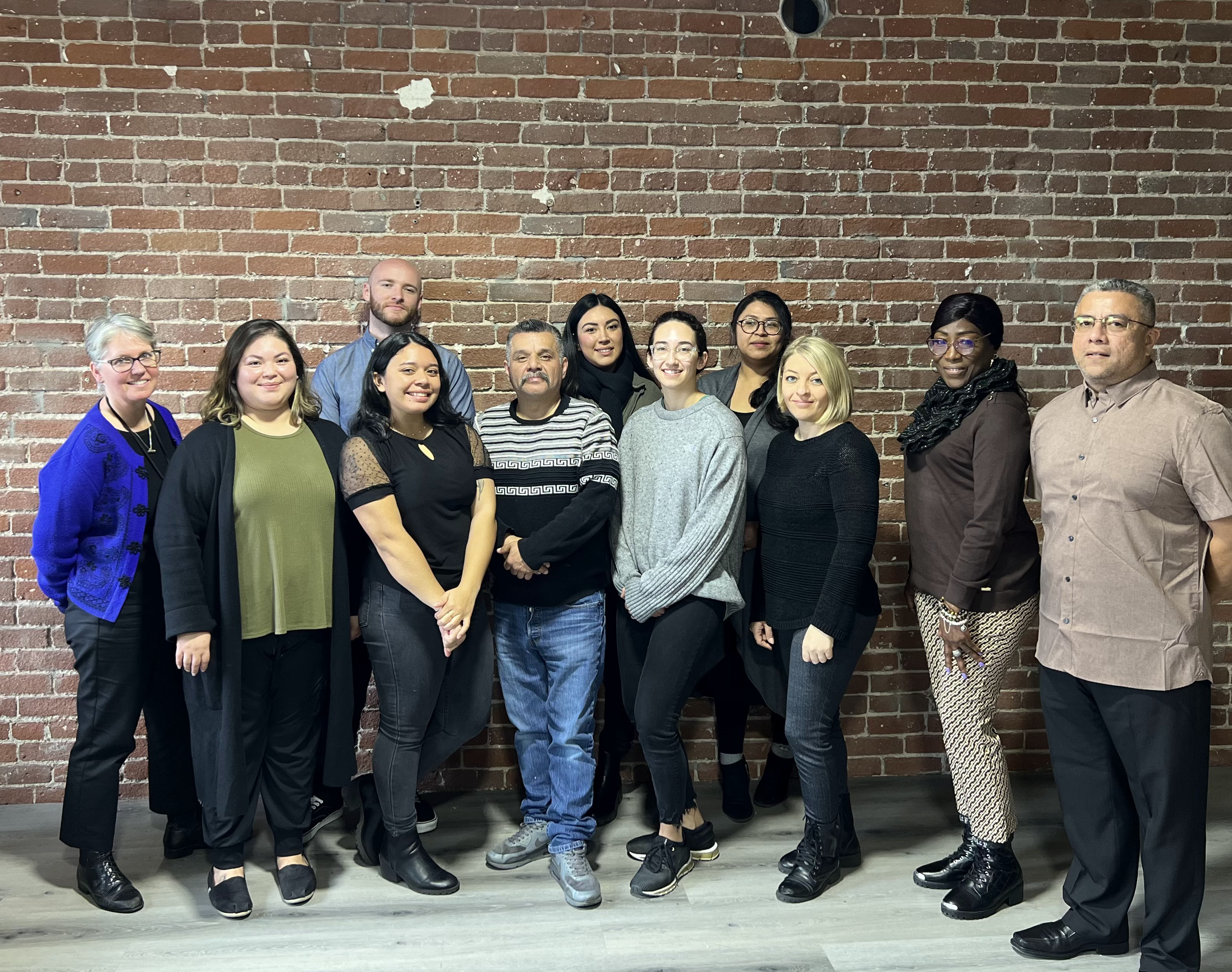 Picture of our Employment Services team who assisted with these grants and programs. Back Row, Left to Right: Cody Moore – Educational Coordinator, Erika Arciniega – Educational Coordinator, Maria Trujillo – Trujillo Educational Coordinator Front Row, Left to Right: Lara Davis Del Piccolo – Occupational Therapist, Kimberly Zuniga- Case Manager, Lilly Diaz – Job Developer, Ricardo Sevilla – Outreach Specialist, Morgan Troiano – Occupational Therapist, Armineh Pannosian- Project Director, Portia Pettigrew- Case Manager, Cesar Perez- Director of Employment Services, Anna Bond- Regional Administrator or Employment and Compliance (not pictured)