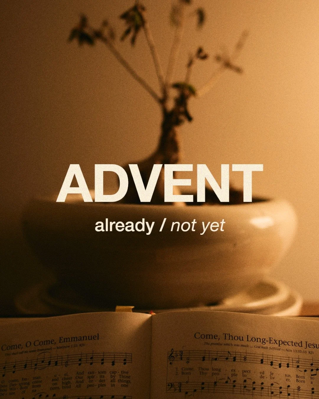 Join us this coming Sunday as we launch into the Advent season! For the next four weeks, we'll be celebrating God's plan for redemption through the coming of Jesus. We hope you will join us! 

Sunday Services | 10:30 AM
Christmas Eve Candlelight Serv