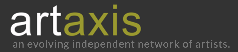 Artaxis logo with the tagline 'an evolving independent network of artists' on a dark background.