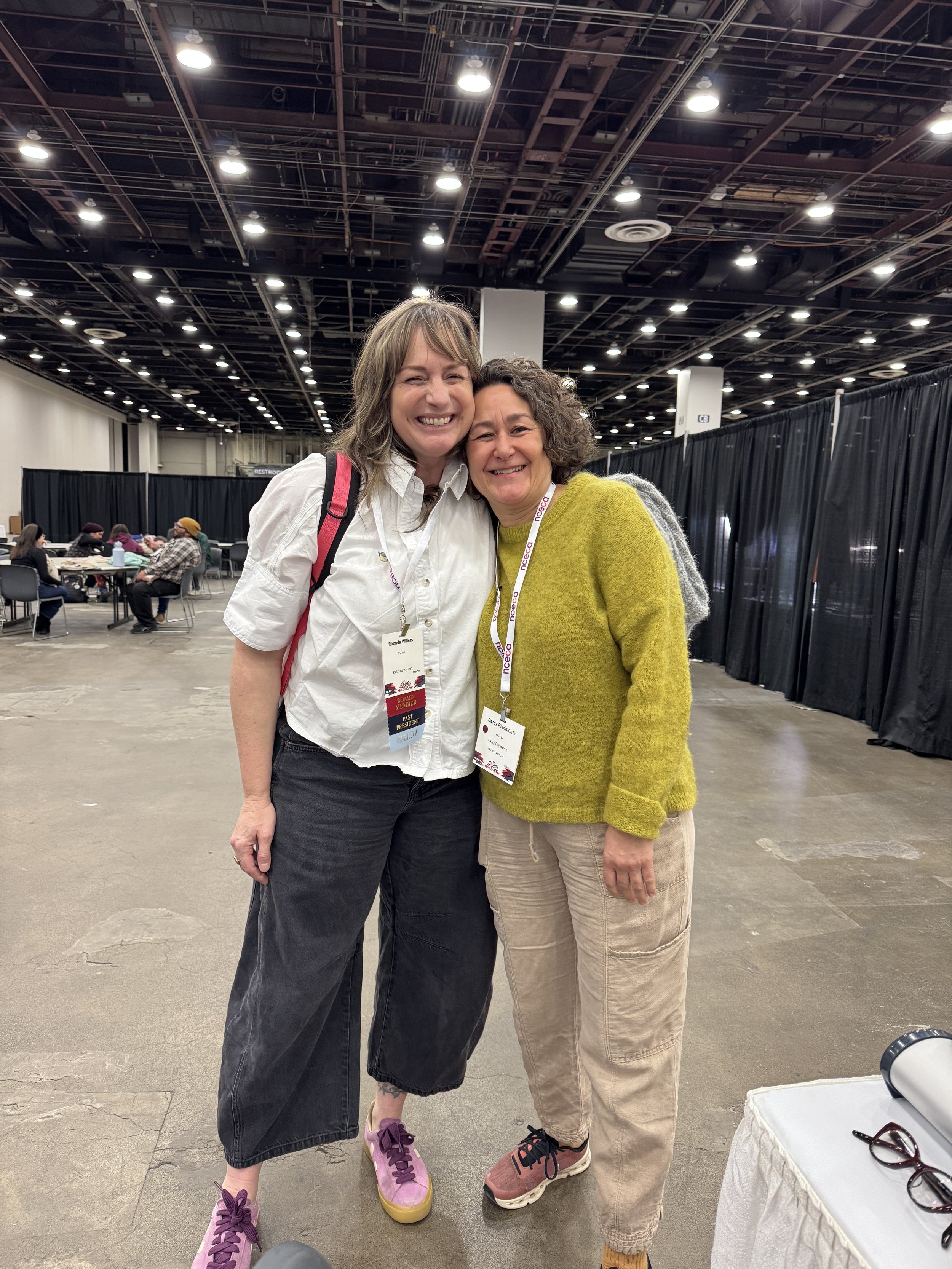 Mentor, Rhonda Willers, and Student meeting at NCECA.