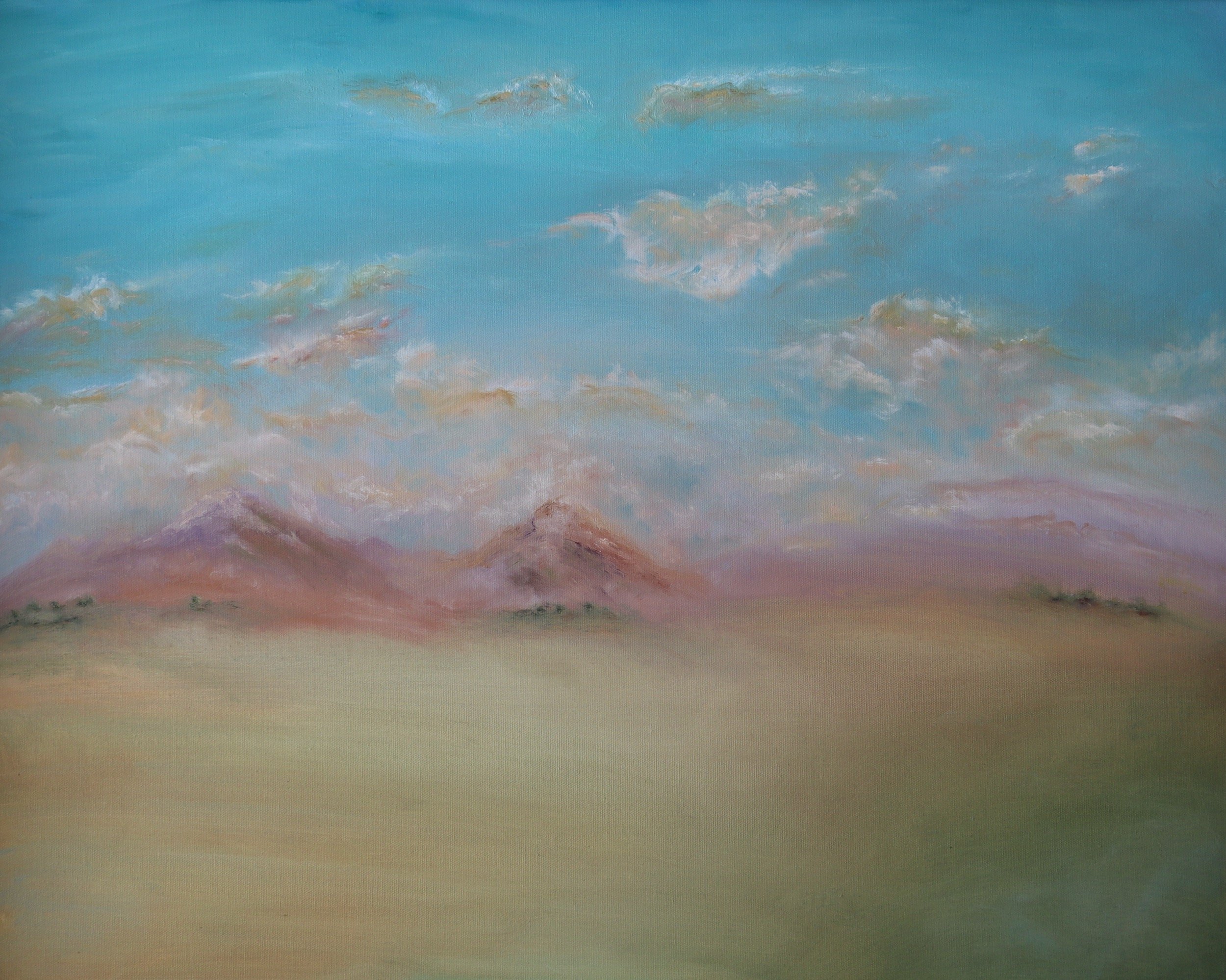 Pink Mountain Green Land, oil on canvas, 30 X 24.jpeg