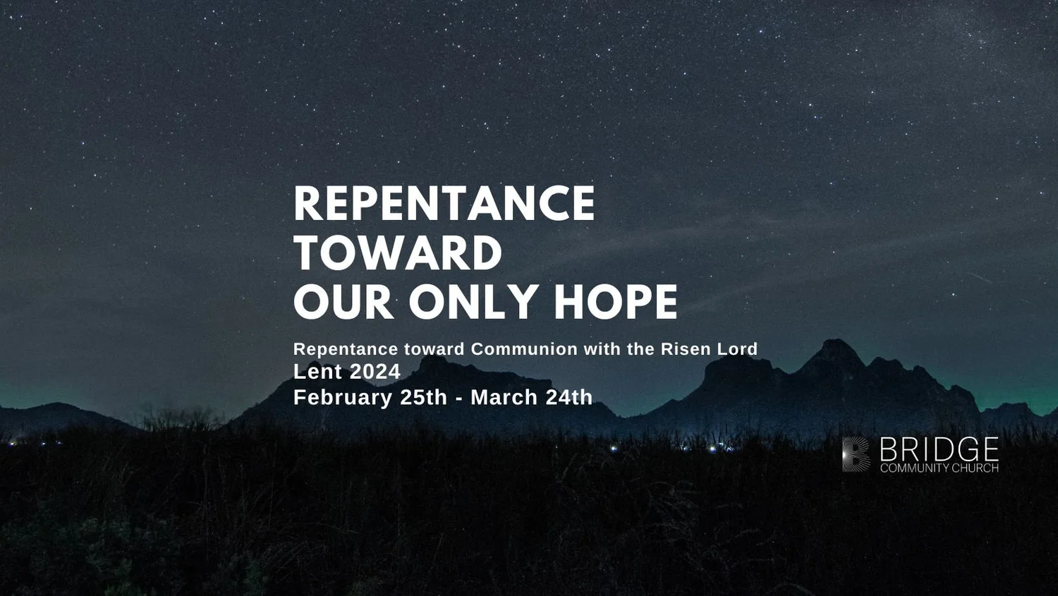 Repentance Toward Our Only Hope episode artwork