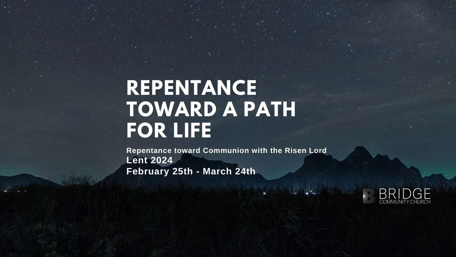 Repentance Toward a Path For Life episode artwork