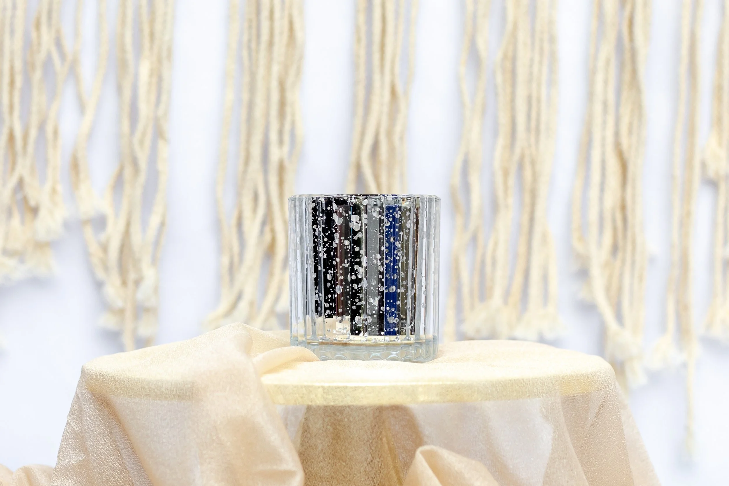 Silver Candle Votive- QTY 9- $2.00/each
