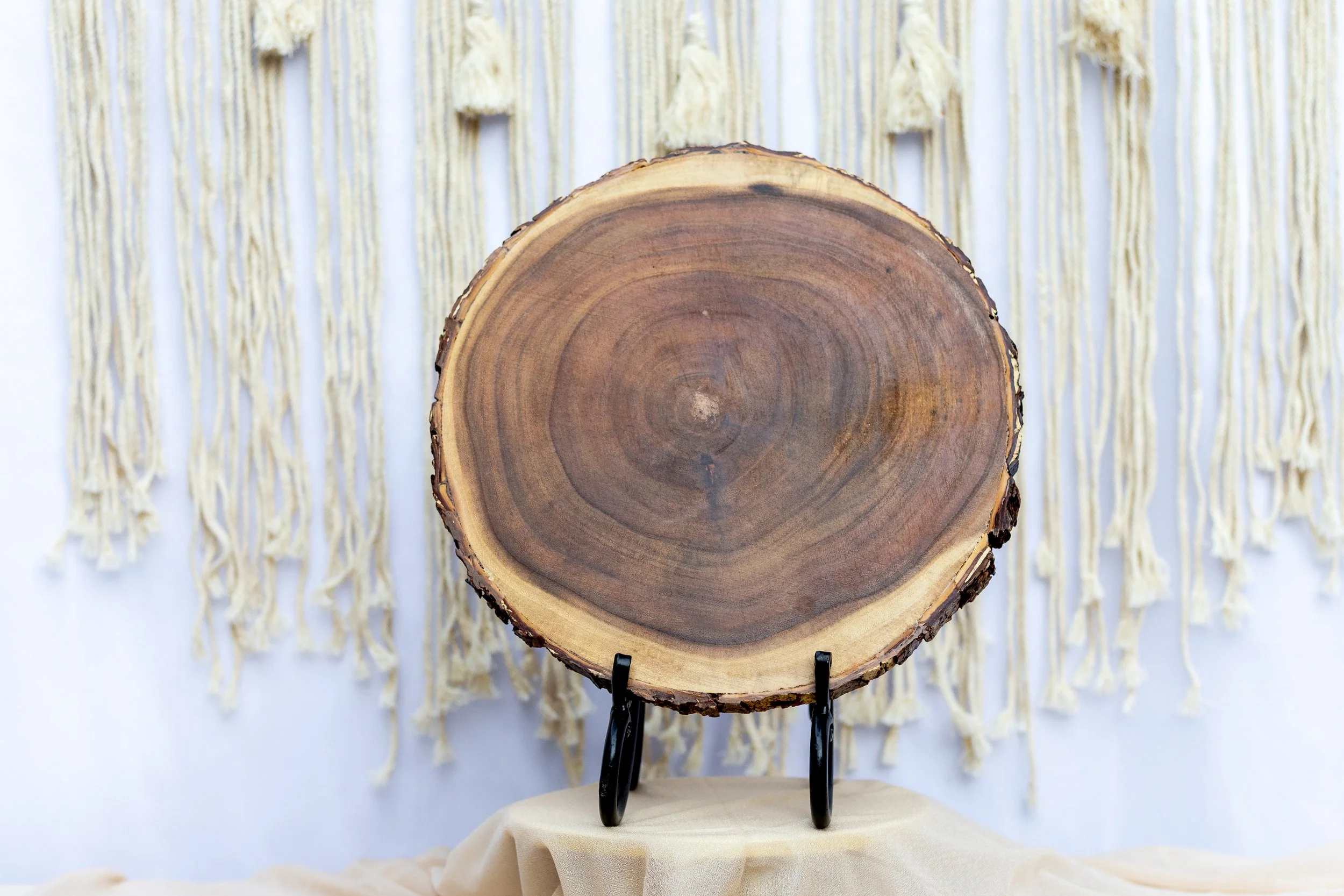 Wood Round Dessert Stand- QTY 1- $10.00