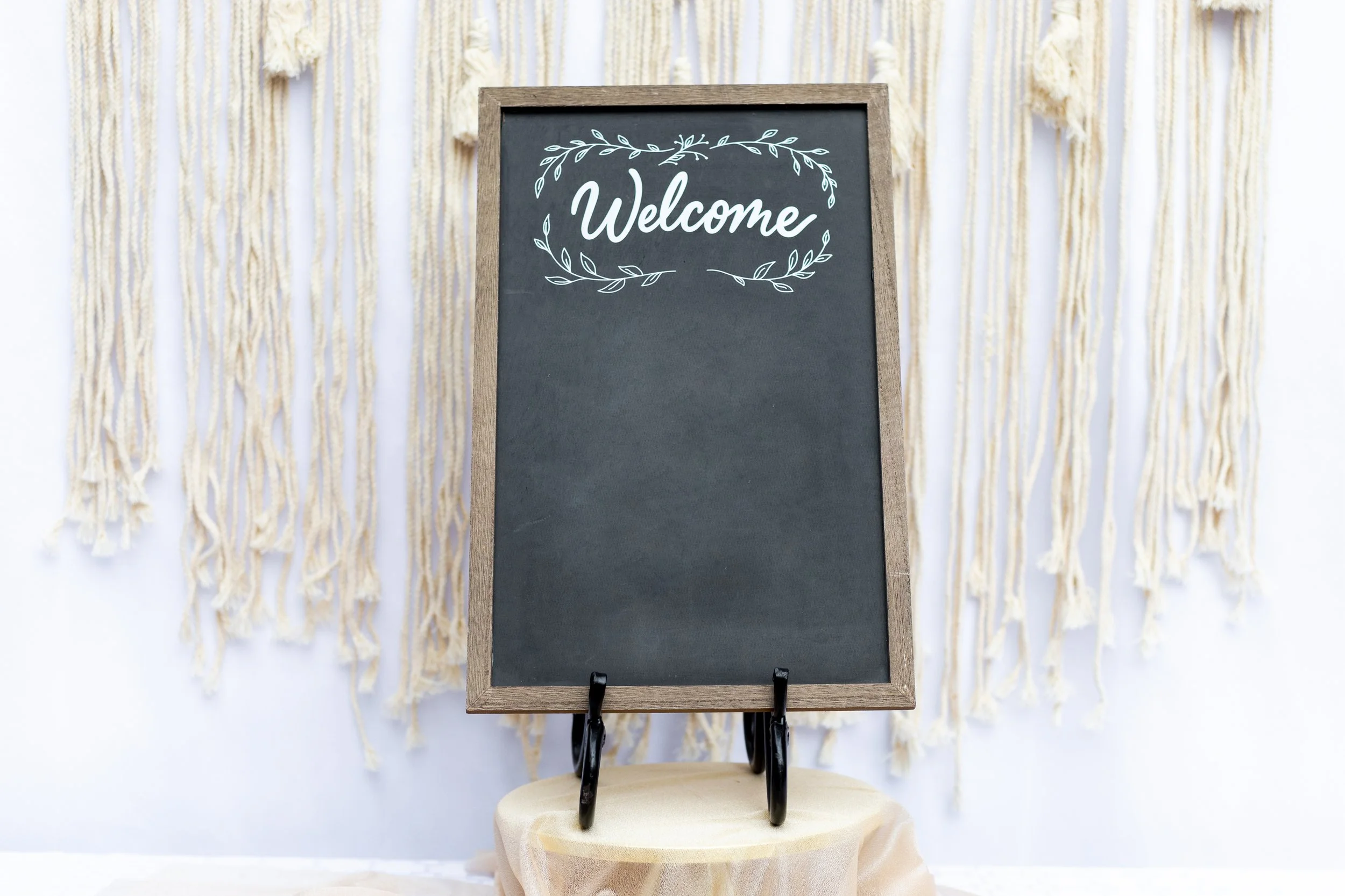 Welcome Chalkboard-QTY 1- $6.00