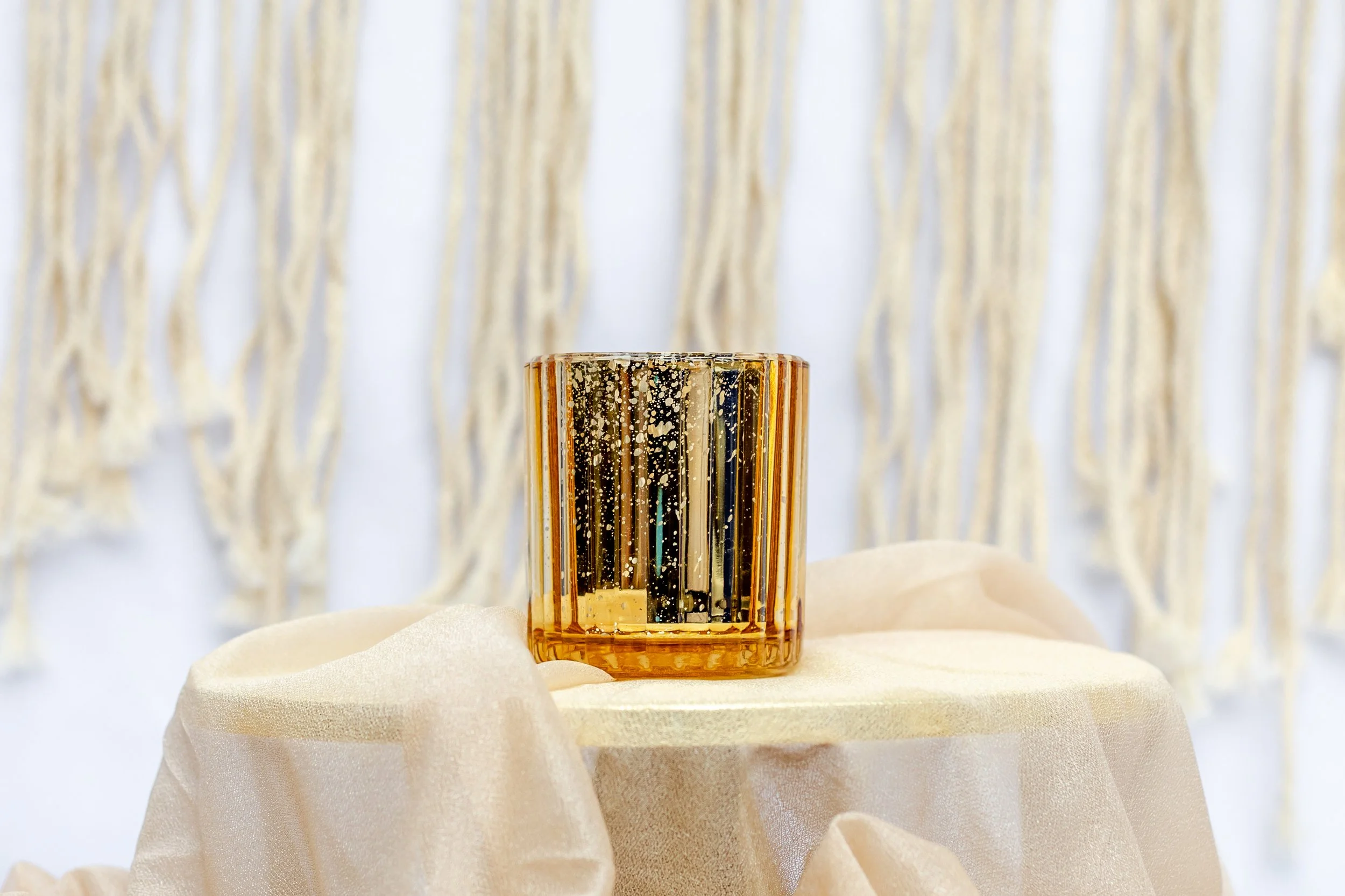 Gold Candle Votive-QTY 9- $2.00/each