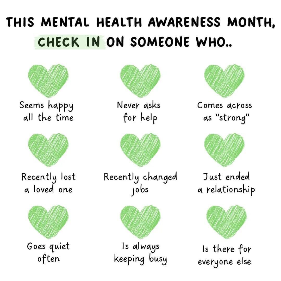 &quot;Sometimes people show no signs of struggling, but sometimes the obvious signs are there. Be the person someone may need in their time of crisis and just check in, even if it&rsquo;s a quick phone call or a text.
You never know what someone may 